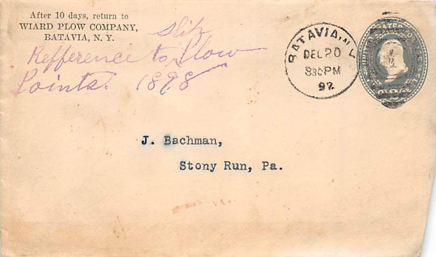 WIARD PLOW COMPANY BATAVIA NEW YORK ANTIQUE FARM TOOL ADVERTISING FLYER & MAILER - K-townConsignments