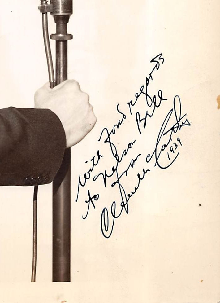 CLEM MCCARTHY RKY & NBC SPORTS NEWSCASTER VINTAGE AUTOGRAPH SIGNED 8X10 PHOTO - K-townConsignments