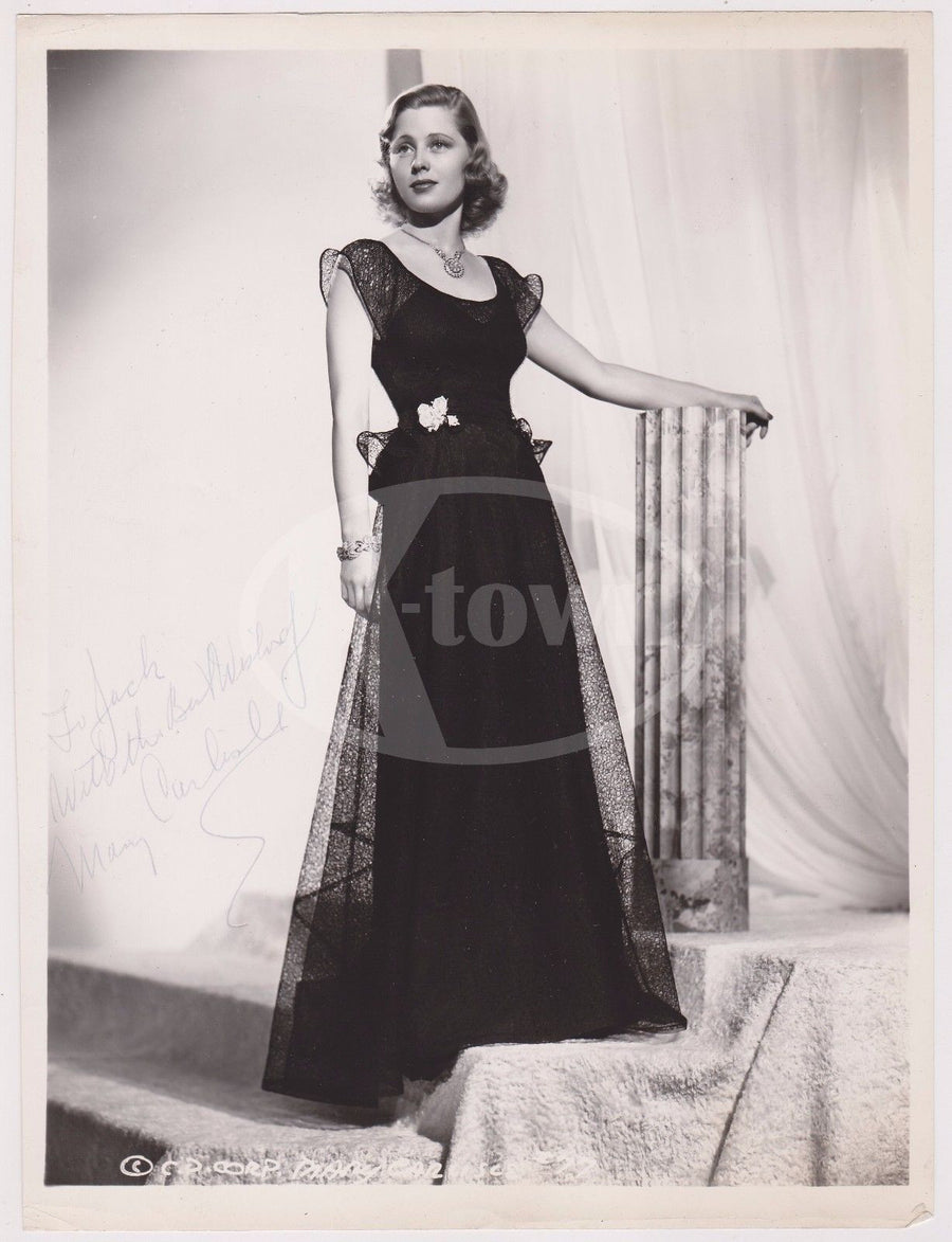 MARY CARLISLE BABY FACE MORAN MOVIE ACTRESS VINTAGE AUTOGRAPH SIGNED PROMO PHOTO - K-townConsignments