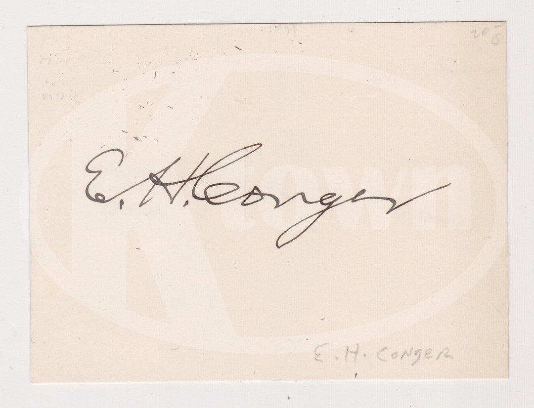 EDWIN CONGER CIVIL WAR & BOXER REBELLION DIPLOMAT ORIGINAL AUTOGRAPH SIGNATURE - K-townConsignments