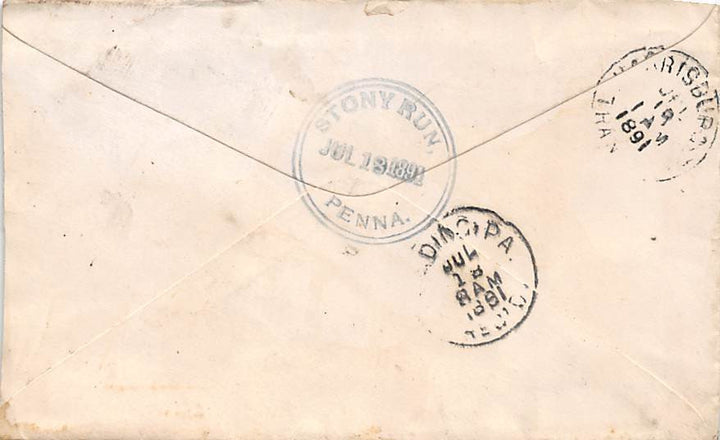 HERSHEY HOUSE HARRISBURG PENNSYLVANIA RARE ANTIQUE ADVERTISING LETTERHEAD 1891 - K-townConsignments