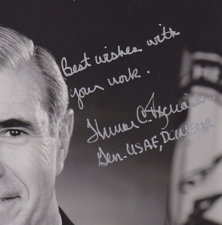 THOMAS RICHARD AIR FORCE 4 STAR GENERAL ORIGINAL AUTOGRAPH SIGNED MILITARY PHOTO - K-townConsignments
