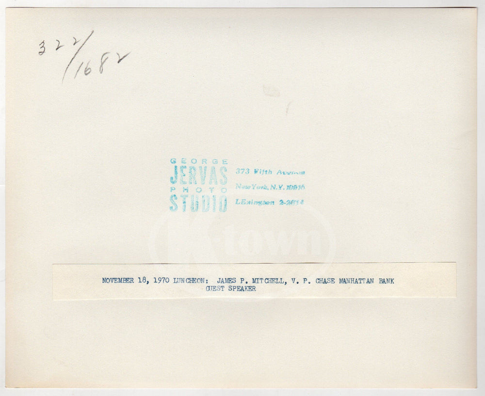 JAMES MITCHELL CHASE MANHATTAN BANK VICE PRESIDENT VINTAGE MILITARY FILE PHOTO - K-townConsignments