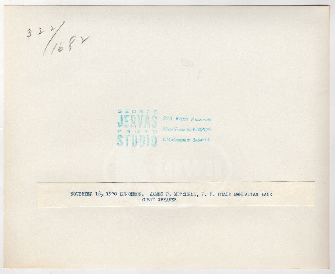 JAMES MITCHELL CHASE MANHATTAN BANK VICE PRESIDENT VINTAGE MILITARY FILE PHOTO - K-townConsignments