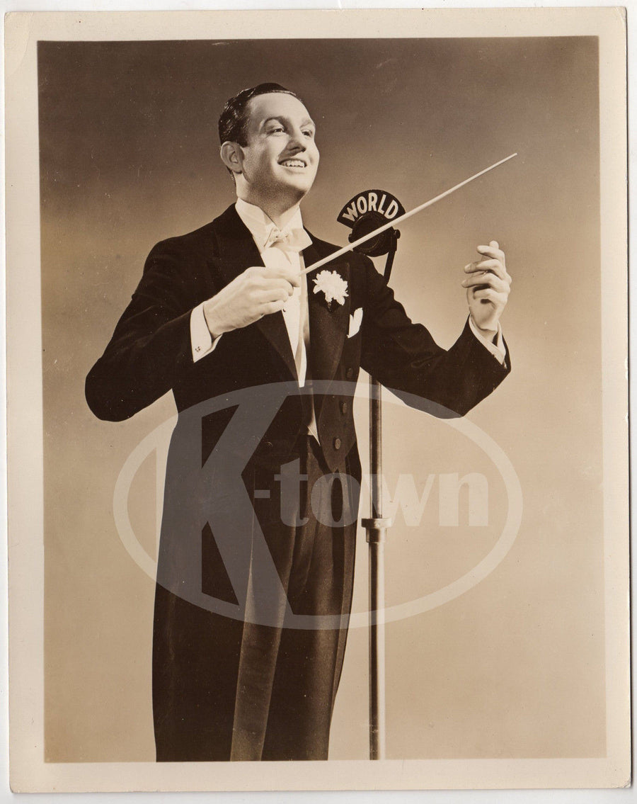 VIC FRASER BIG BAND ORCHESTRA MUSICIAN VINTAGE STUDIO PROMO PHOTOGRAPH - K-townConsignments