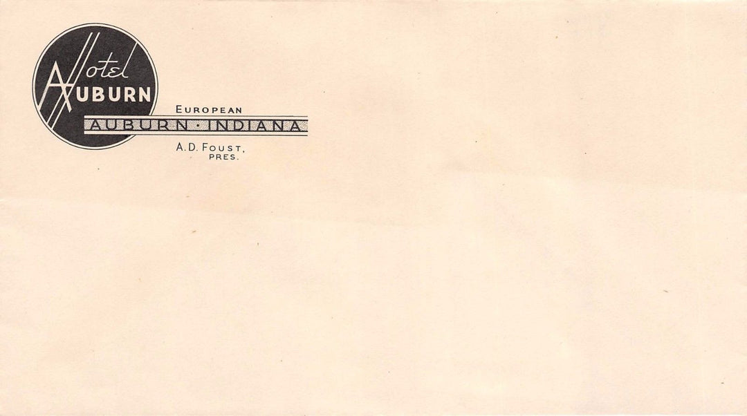 LENAWEE HOTEL MICHIGAN AUBURN HOTEL INDIANA ANTIQUE ART DECO STATIONERY LETTER - K-townConsignments