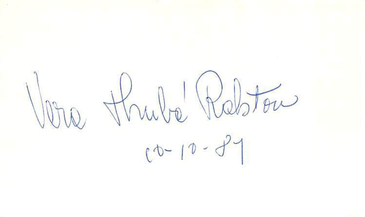 VERA RALSTON CZECH FIGURE STAKER & MOVIE ACTRESS AUTOGRAPH SIGNATURE & PHOTO - K-townConsignments