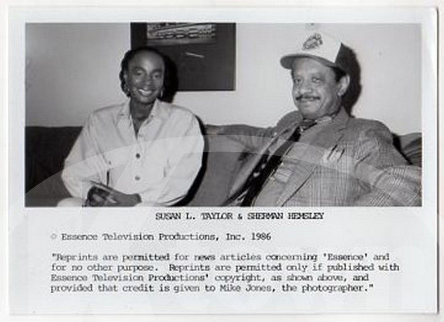 SHERMAN HEMSLEY SUSAN TAYLOR GEORGE JEFFERSON ACTOR VINTAGE PROMO PHOTO - K-townConsignments