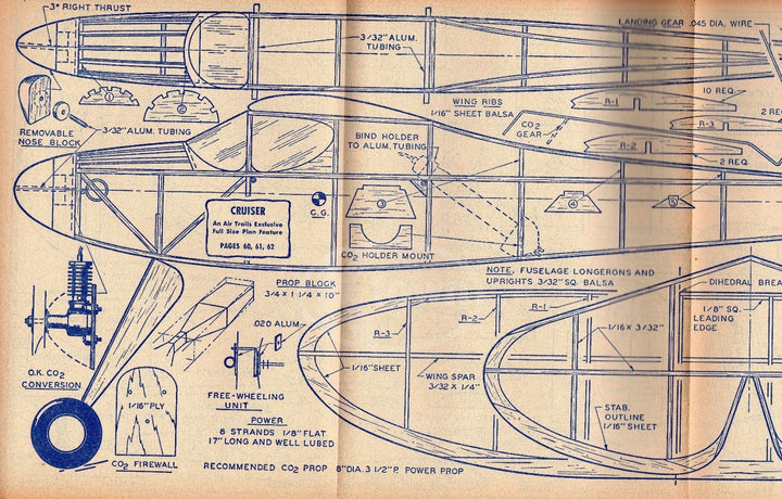 AIR TRAILS ANTIQUE GRAPHIC AVIATION MAGAZINE ATOMIC BOMBERS & PLANE POSTERS 1949 - K-townConsignments