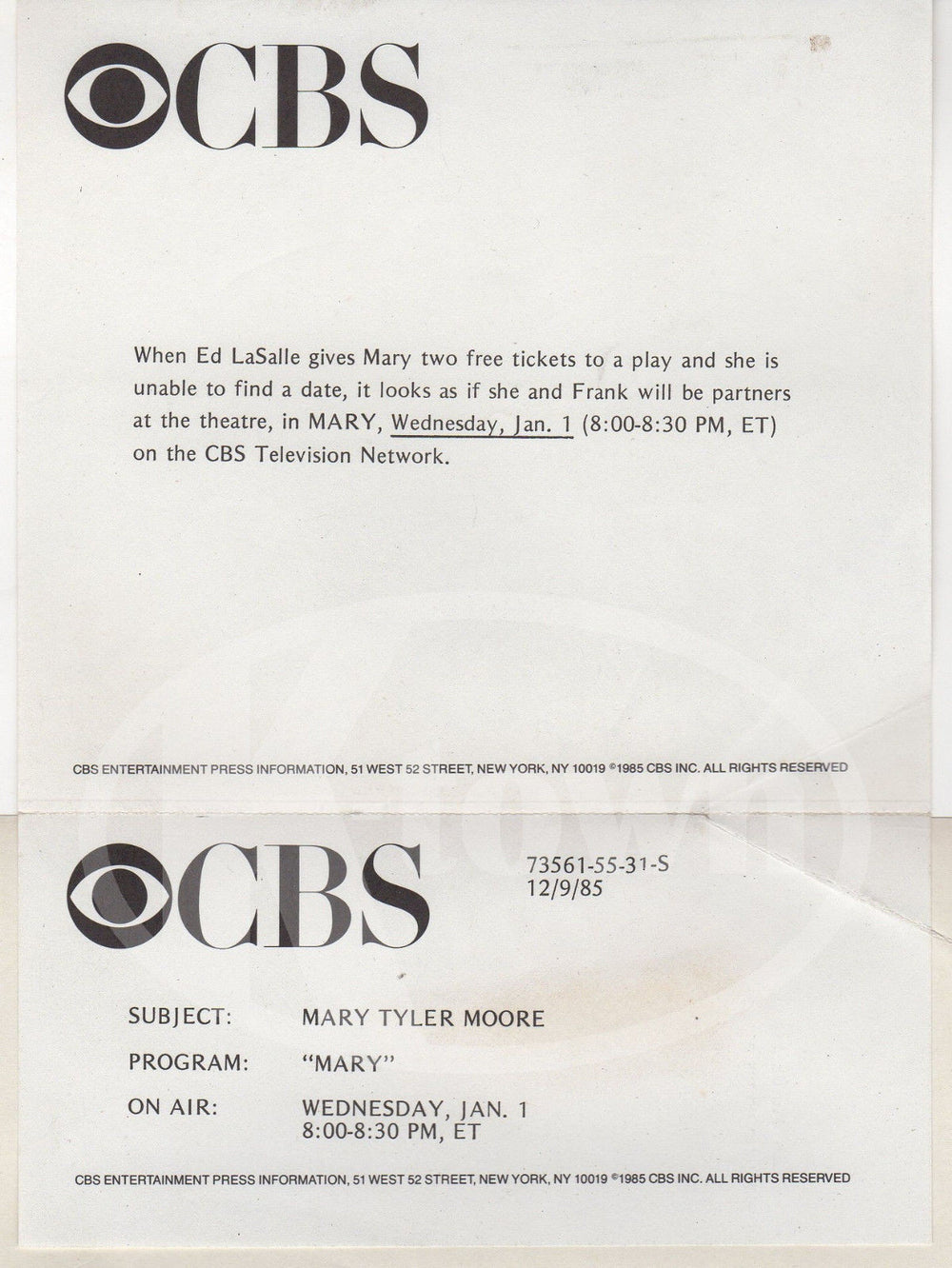 MARY TYLER MOORE TV SHOW ACTRESS VINTAGE STUDIO PROMO PHOTOGRAPH - K-townConsignments