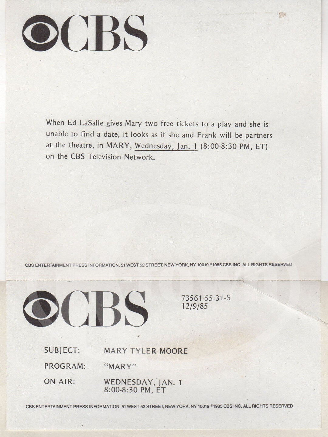 MARY TYLER MOORE TV SHOW ACTRESS VINTAGE STUDIO PROMO PHOTOGRAPH - K-townConsignments