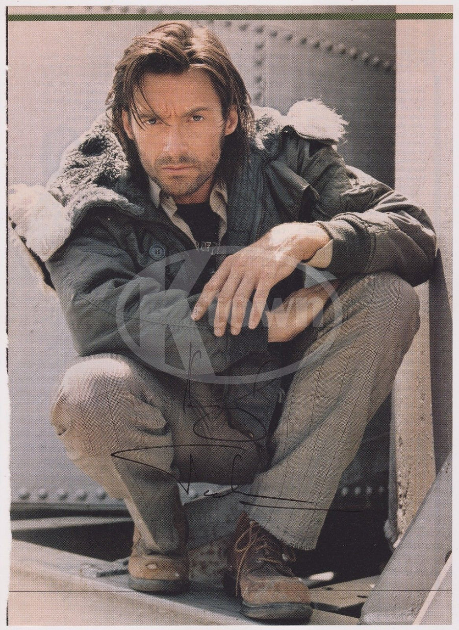 HUGH JACKMAN WOLVERINE X-MEN MOVIE ACTOR ORIGINAL AUTOGRAPH SIGNED MAGAZINE PAGE - K-townConsignments