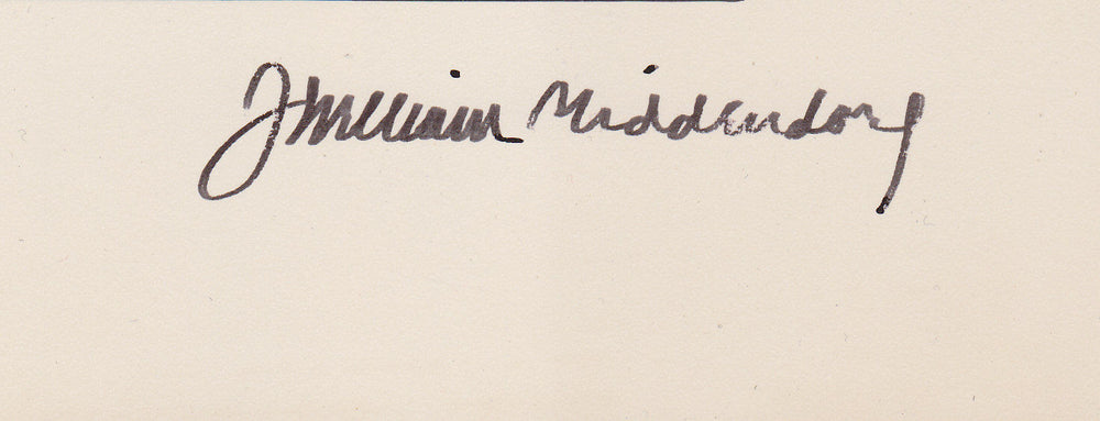 J. WILLIAM MIDDENDORF US SECRETARY OF NAVY ORIGINAL AUTOGRAPH SIGNED PHOTOGRAPH - K-townConsignments
