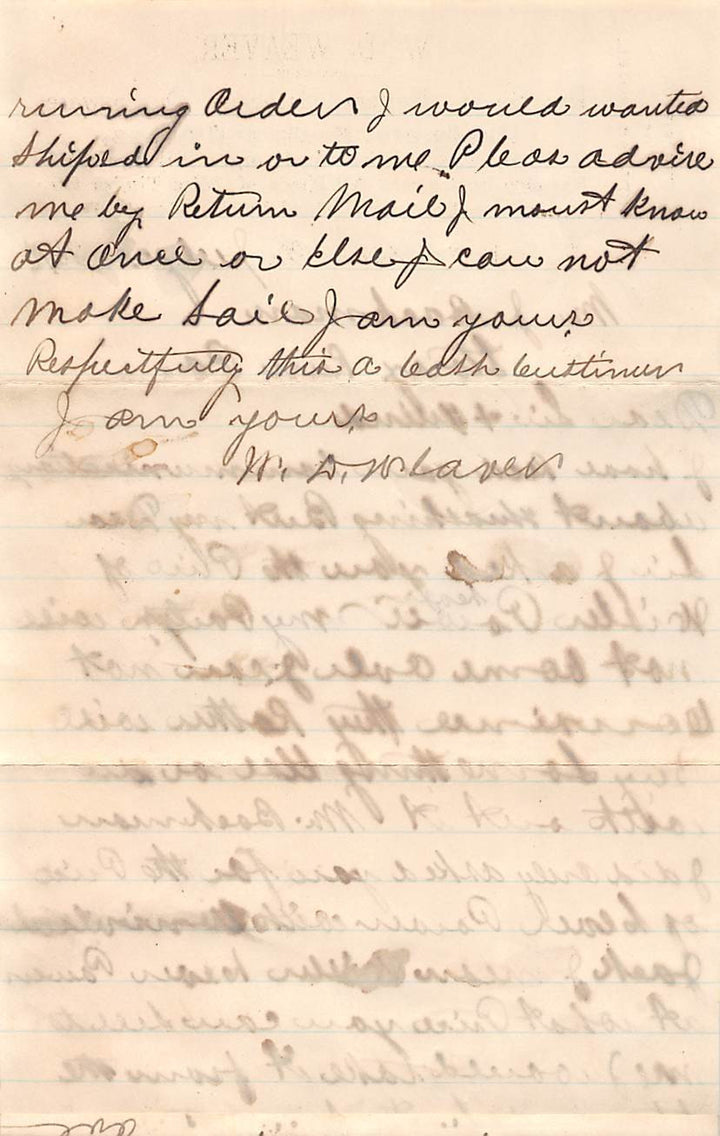 WEAVER'S DRY GOODS GROCERY HARDWARE STORE ANDREAS PA ANTIQUE SIGNED ADVERTISING - K-townConsignments