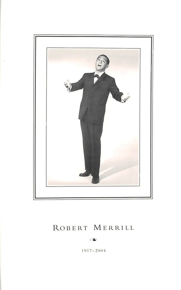 ROBERT MERRILL SCREEN AND STAGE SINGER ACTOR AUTOGRAPH SIGNATURE & VINTAGE PHOTO - K-townConsignments