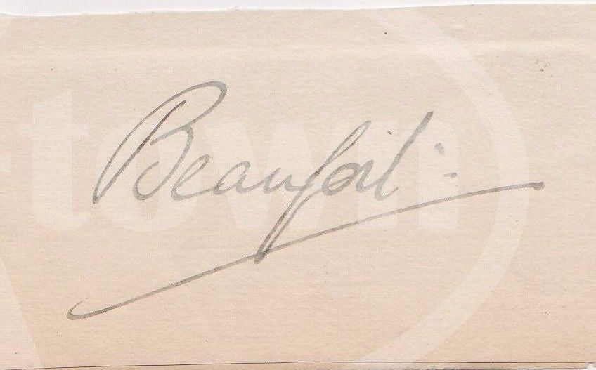 HENRY SOMERSET DUKE OF BEAUFORT WELLINGTON AID-DE-CAMP AUTOGRAPH SIGNATURE - K-townConsignments