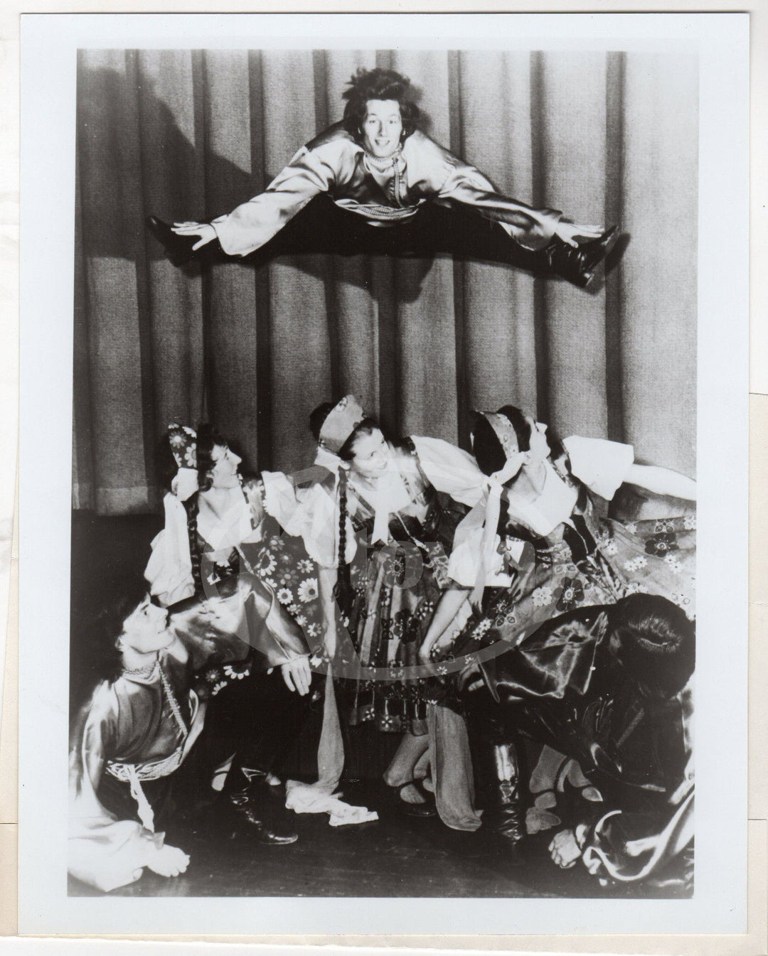 FRULA YUGOSLAVIA BALKAN DANCE TROUP VINTAGE STAGE SCENE PROMO PHOTOGRAPH - K-townConsignments