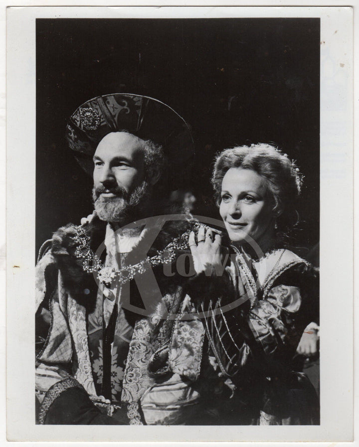 PATRICK STEWART KING CLAUDIUS ACTOR VINTAGE SHAKESPEARE HAMLET STAGE PHOTO - K-townConsignments