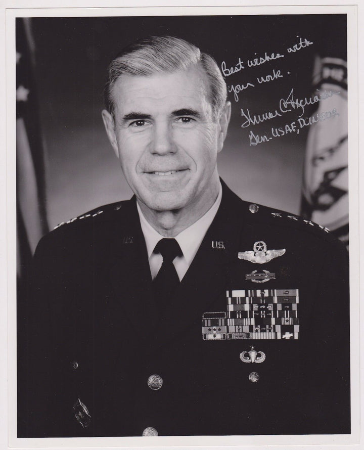 THOMAS RICHARD AIR FORCE 4 STAR GENERAL ORIGINAL AUTOGRAPH SIGNED MILITARY PHOTO - K-townConsignments