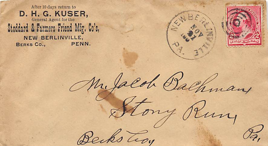 STODDARD FARMERS FRIEND COMPANY DAYTON OHIO ANTIQUE GRAPHIC ADVERTISING LETTER - K-townConsignments