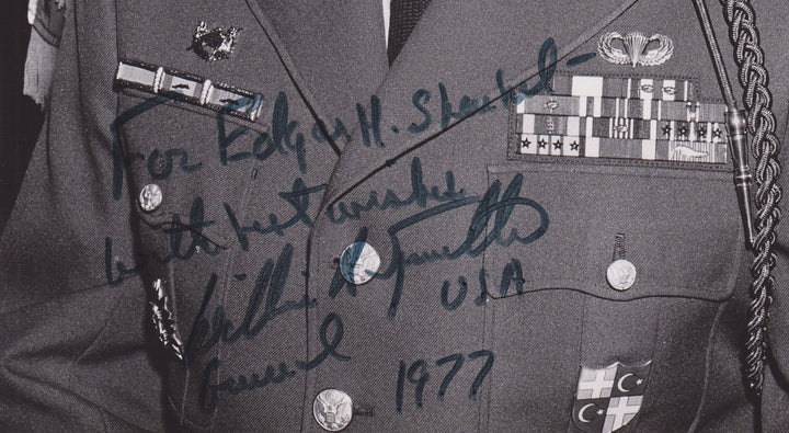 GENERAL WILLIAM KNOWLTON US MILITARY ACADEMY ORIGINAL AUTOGRAPH SIGNED PHOTO - K-townConsignments