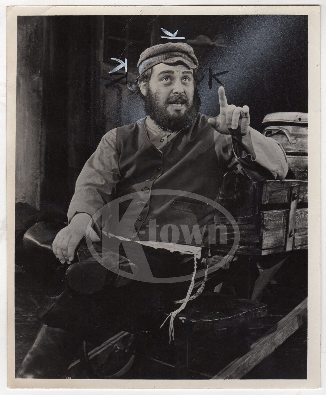 HARRY GOZ FIDDLER ON THE ROOF STAGE ACTOR VINTAGE THEATRE NEWS PRESS PHOTO - K-townConsignments