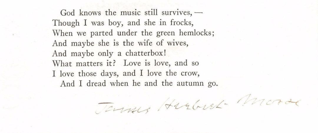 JAMES HERBERT MORSE HARPER'S MAGAZINE AUTHOR ORIGINAL AUTOGRAPH SIGNATURE - K-townConsignments