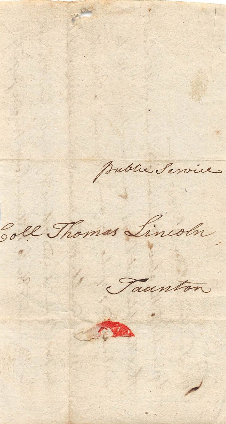 MASSACHUSETTS MILITIA MILITARY HISTORY REV. WAR GENERAL THOMAS LINCOLN DOCUMENT - K-townConsignments