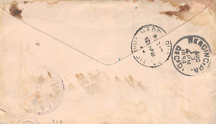 MENGEL CREAMERY ALBANY HAMBURG PA DAIRY FARMING ANTIQUE ADVERTISING LETTER 1894 - K-townConsignments