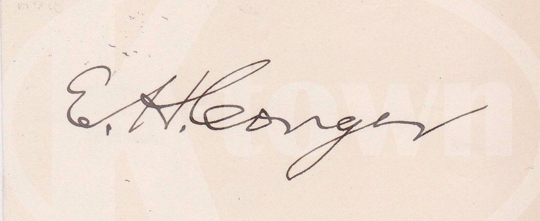 EDWIN CONGER CIVIL WAR & BOXER REBELLION DIPLOMAT ORIGINAL AUTOGRAPH SIGNATURE - K-townConsignments