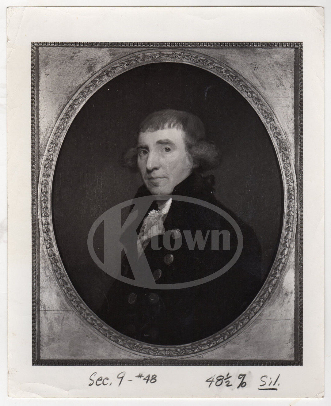ROBERT LIVINGSTON PAINTING BY GILBERT STUART VINTAGE MUSUEM GALLERY PHOTO 1948 - K-townConsignments
