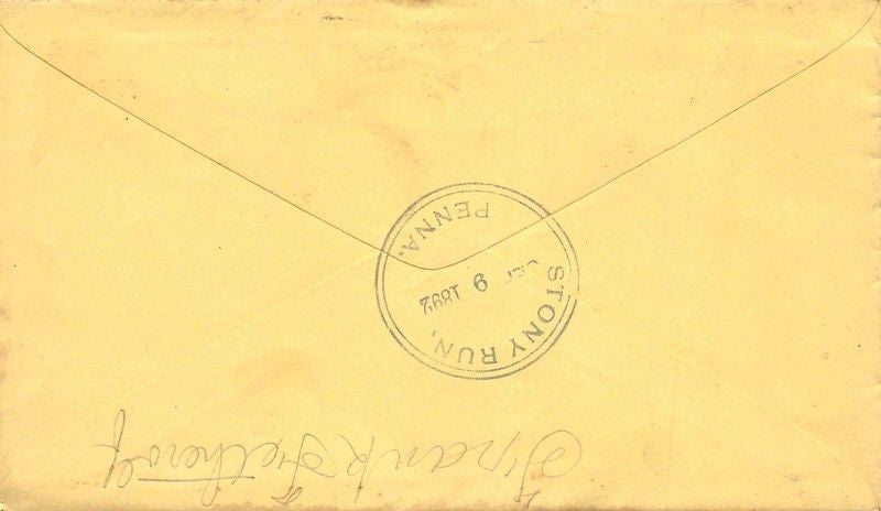 MONOCACY VALLEY CREAMERY STONERSVILLE PA ANTIQUE ADVERTISING POSTAL MAIL COVER - K-townConsignments