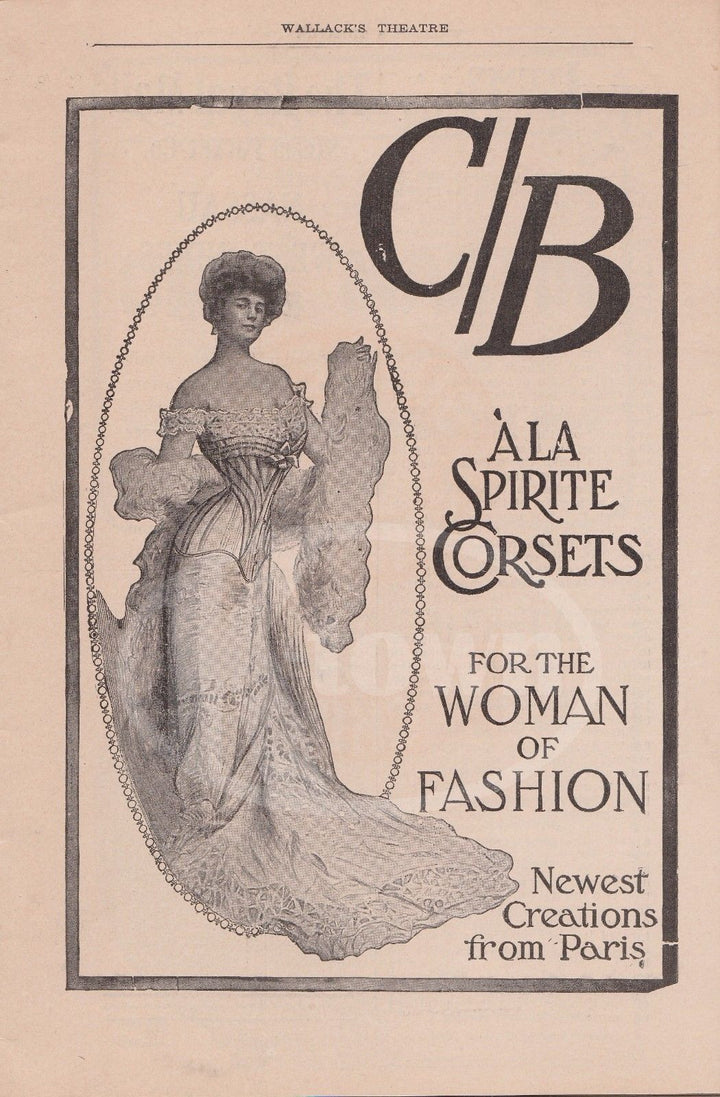 RICH MR. HOGGENHEIMER SAM BERNARD PLAY ANTIQUE WALLACK'S THEATRE PLAYBILL 1907 - K-townConsignments