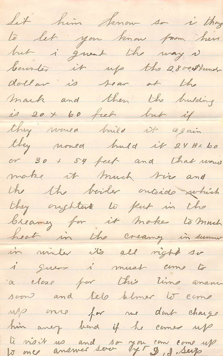 MENGEL CREAMERY ALBANY HAMBURG PA DAIRY FARMING ANTIQUE ADVERTISING LETTER 1894 - K-townConsignments