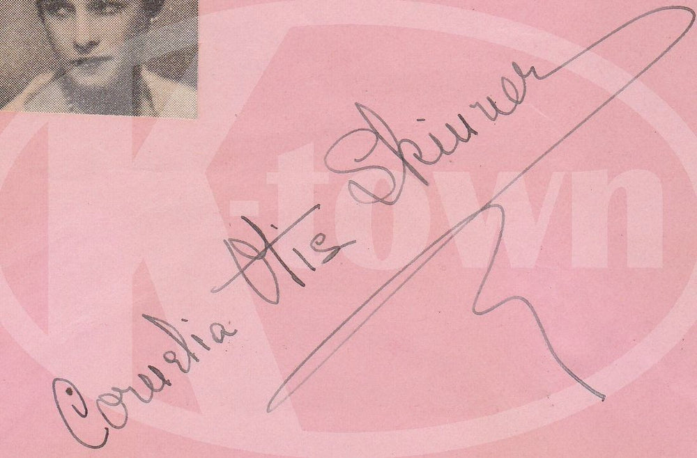 CORNELIA OTIS SKINNER AUTHOR & MOVIE ACTRESS ANTIQUE AUTOGRAPH SIGNATURE CLIP - K-townConsignments