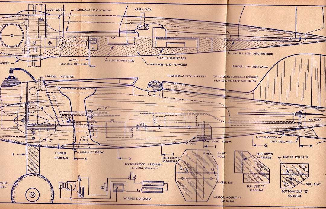 AIR TRAILS ANTIQUE GRAPHIC AVIATION MAGAZINE AIRBUS CUTAWAY AIRPLANE POSTER 1948 - K-townConsignments