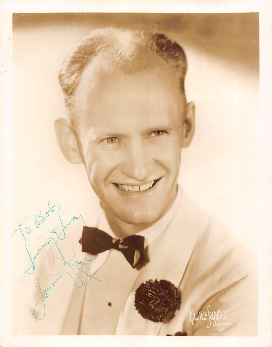 SAMMY KAYE BIG BAND MUSIC SINGER VINTAGE AUTOGRAPH SIGNED MAURICE SEYMOUR PHOTO - K-townConsignments