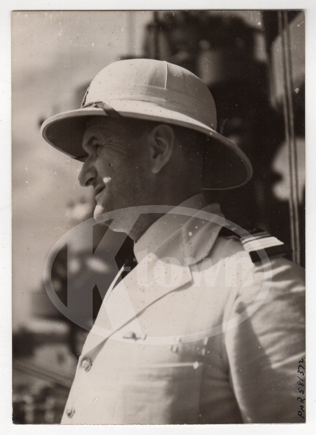 CAPTAIN MARZIN FRENCH WARSHIP RICHELIEU VINTAGE NEWS PRESS PHOTOGRAPH 1940 - K-townConsignments