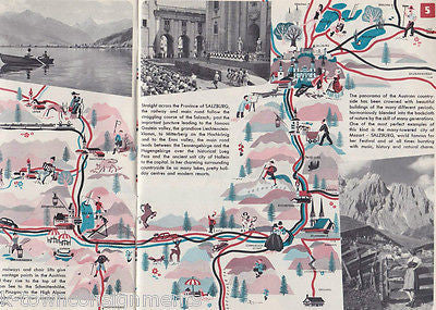 AUSTRIA VINTAGE GRAPHIC ART EUROPEAN SOUVENIR ADVERTISING BOOKLET - K-townConsignments