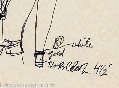 HAL GEORGE SIGNED BISHOP THEATRE COSTUME DESIGN SKETCH - K-townConsignments