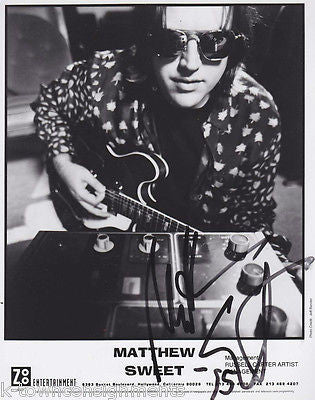 MATTHEW SWEET ZOO ENTERTAINMENT MUSICIAN AUTOGRAPH SIGNED PROMO PHOTO - K-townConsignments