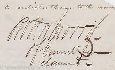 ROBERT HUNTER MORRIS COLONIAL PENNSYLVANIA GOVERNOR ORIGINAL AUTOGRAPH SIGNATURE - K-townConsignments