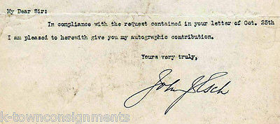 JOHN ESCH WISCONSIN CONGRESS 1919 AUTOGRAPHED SIGNED SENATE STATIONARY - K-townConsignments