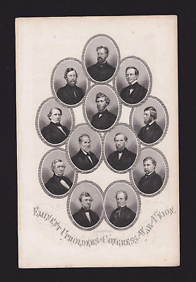 UNION CONGRESS EARLY AMERICAN POLITICAL ENGRAVING PRINT - K-townConsignments