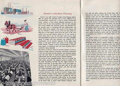 AUSTRIA VINTAGE GRAPHIC ART EUROPEAN SOUVENIR ADVERTISING BOOKLET - K-townConsignments