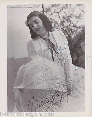 DELIA RIGAL FEMALE OPERA SINGER VINTAGE AUTOGRAPH SIGNED 8x10 STAGE PHOTO - K-townConsignments