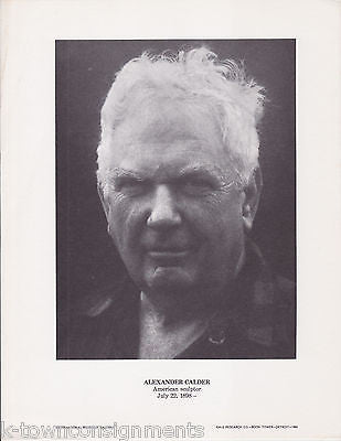 Alexander Calder American Sculptor Vintage Portrait Gallery Photo Print - K-townConsignments