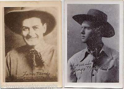 BUFFALO BILL Jr. GEORGE MONTGOMERY COWBOY MOVIE ACTORS VINTAGE MINI PROMO PHOTOS - K-townConsignments