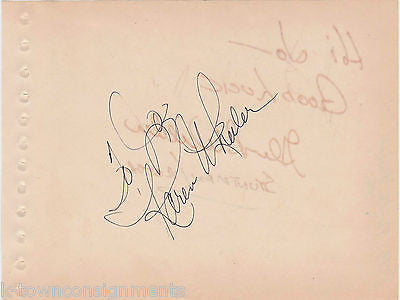 KAREN WHEELER & GLEM WILDER COUNTRY MUSIC SINGERS VINTAGE AUTOGRAPH SIGNATURES - K-townConsignments