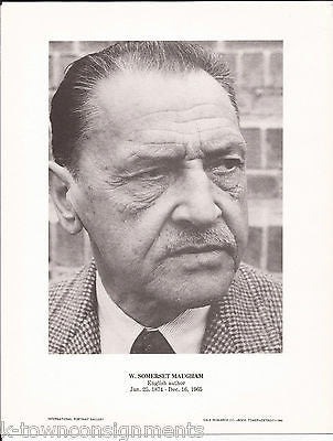 W. Somerset Maugham English Author Vintage Portrait Gallery Poster Photo Print - K-townConsignments
